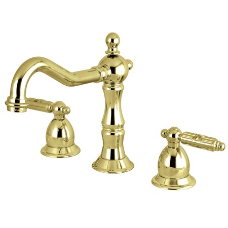 Kingston Brass KS1972GL 8" Widespread Bathroom Faucet, Polished Brass KS1972GL
